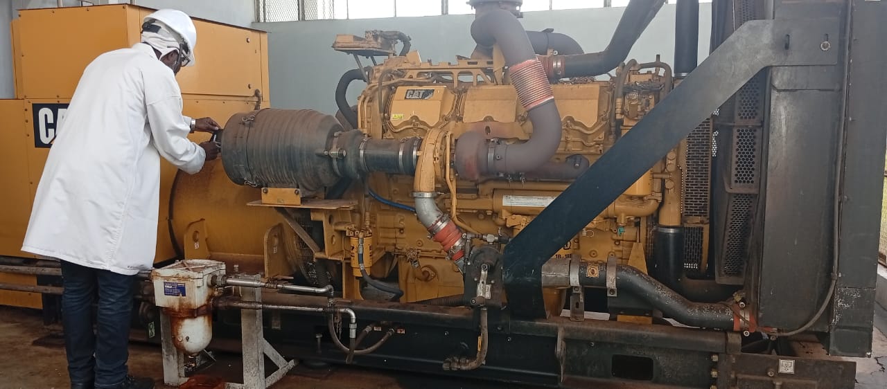Maintenance d'un groupe électrogène CAT